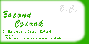 botond czirok business card
